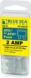 BLUE SEA FUSE ATO/ATC 2A PACK 25 [5236100-BSS]
