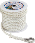 SEA DOG TWISTED NYLON ANCHOR LINE 3/8' [301110100WH-1]