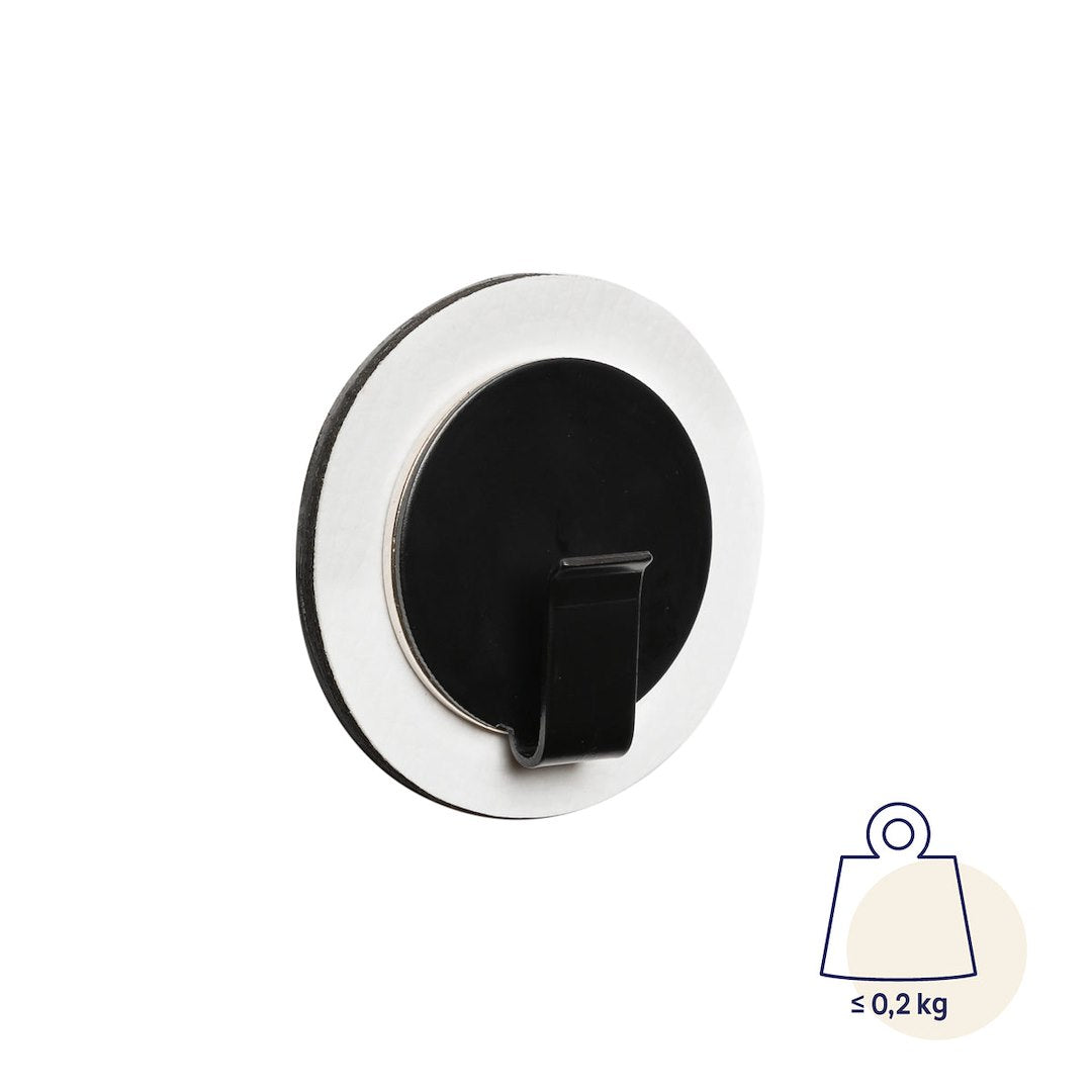 SILWY MAGNET MAGNETIC HOOK CLEVER BLACK [H000-1BKW-1]