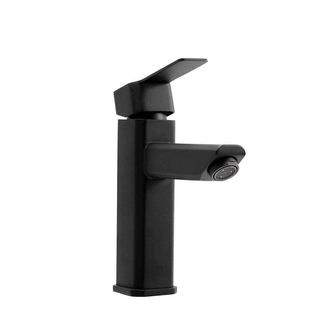 DURA FAUCET MODERN ANGULAR RV LAVATORY FAUCET - [DF-ML803LQ-MB]