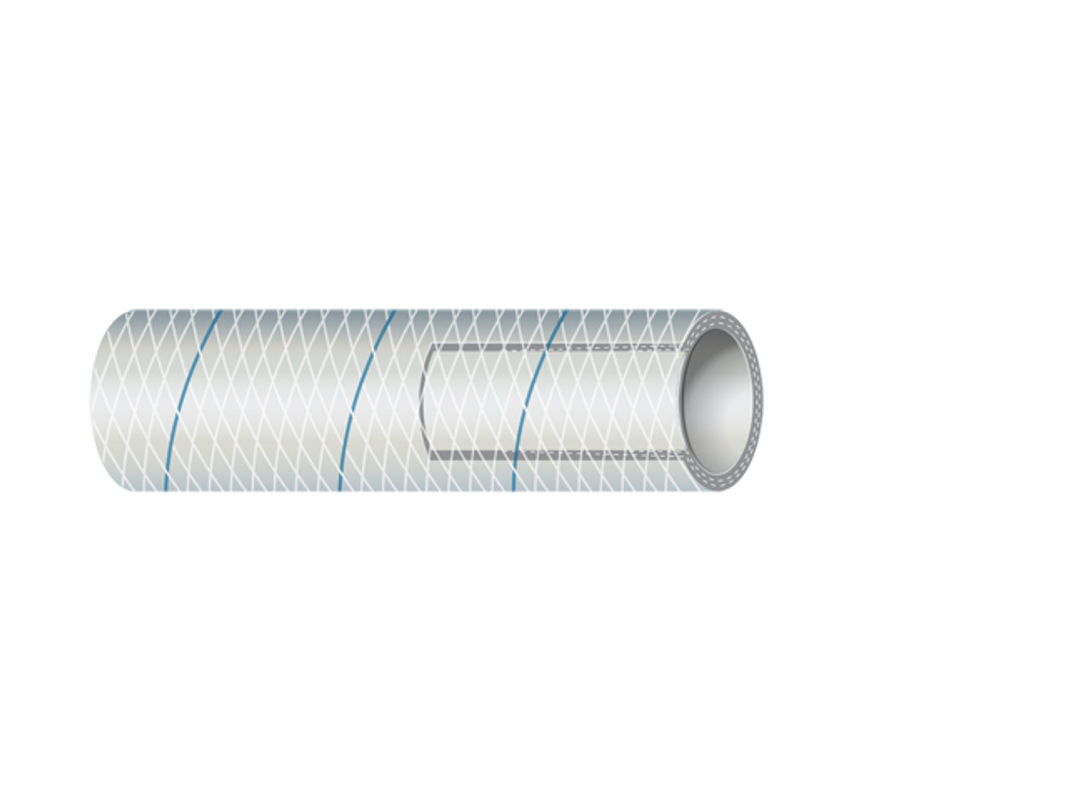 SIERRAMARINE 1/2' WHT. REINF PVC W/BLUE TRACER [16-164-0126S]