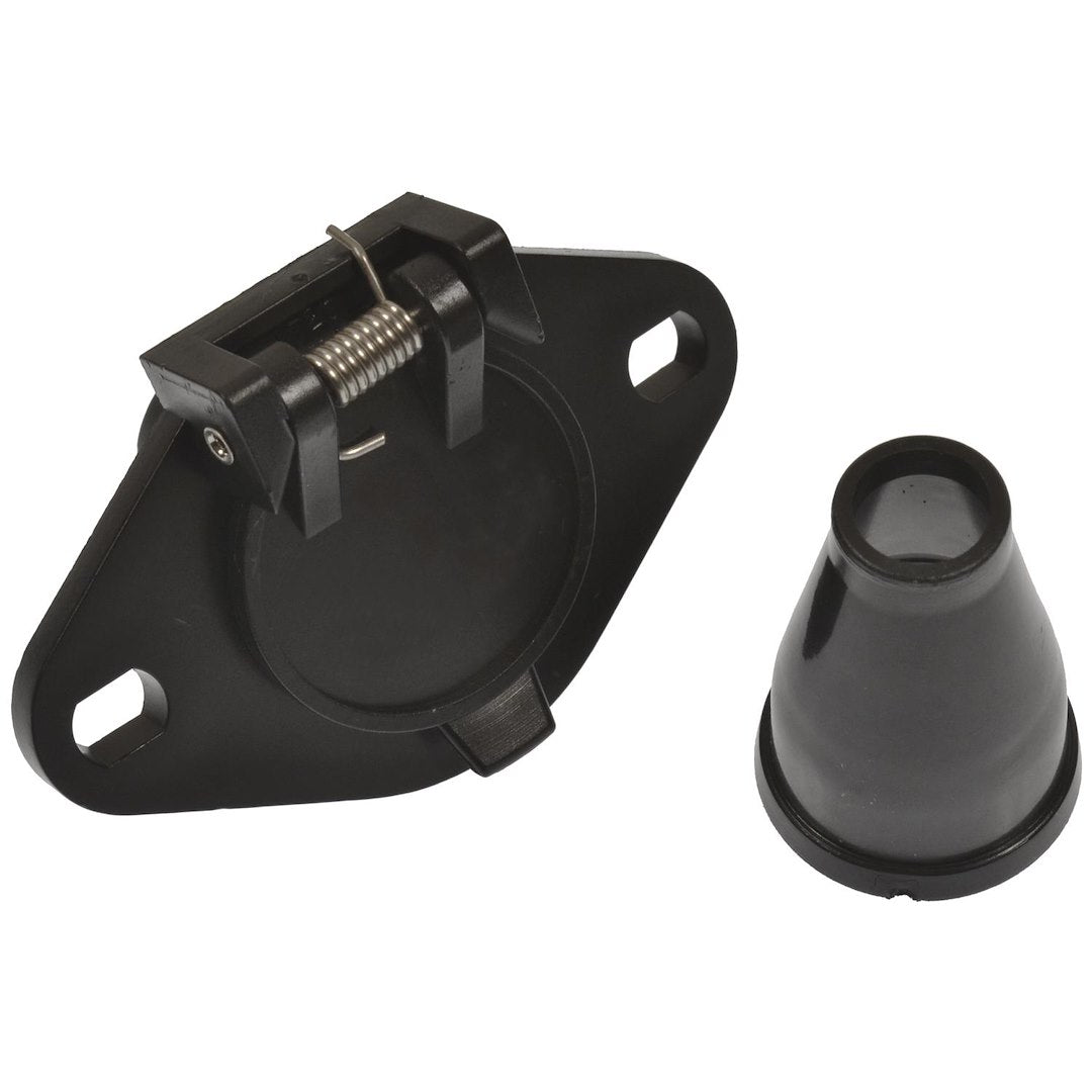 POLLAK 6 POLE ROUND SOCKET WITH RUBBER BOO [6P-103V]