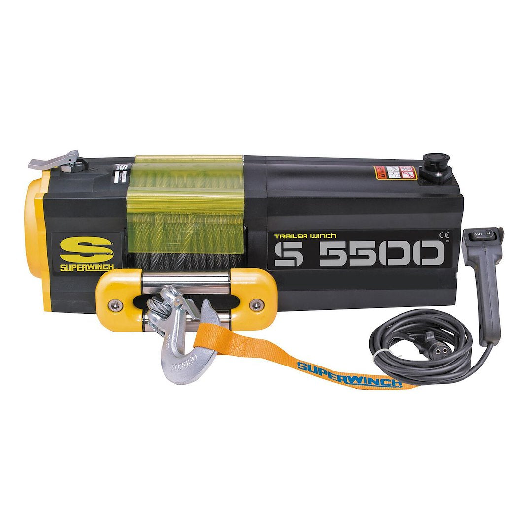 SUPERWINCH S5500- WINCH W/STEEL ROPE [1455200]
