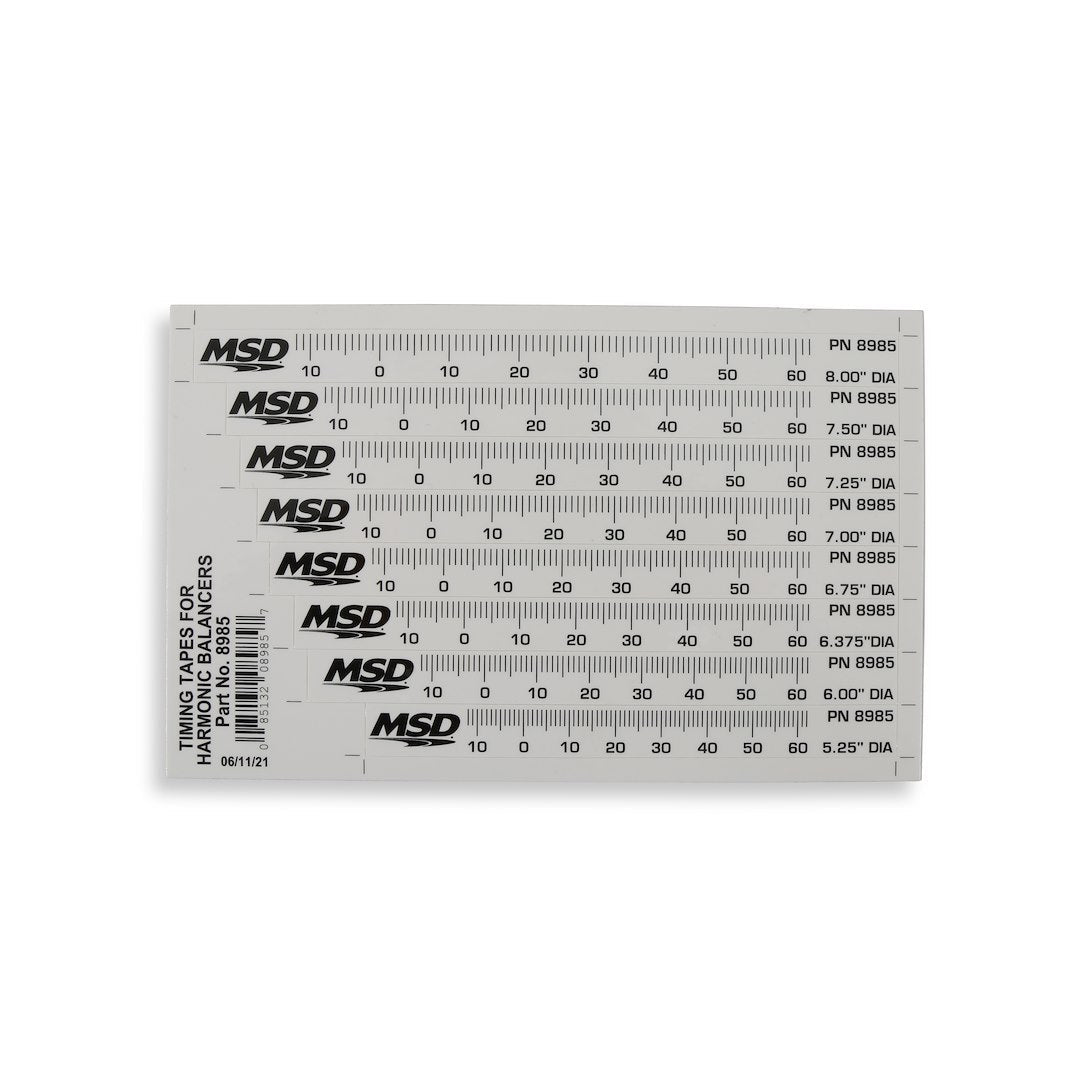 MSD CO. TIMING TAPES F/HARM BALNC [8985]