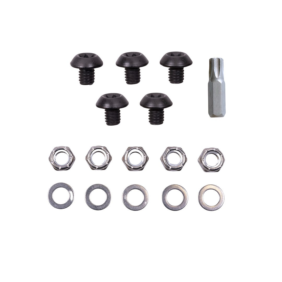 TRAILFX HRDWR KT FF 5 BLACK SS HEX BOLTS [TFPBOLTS]