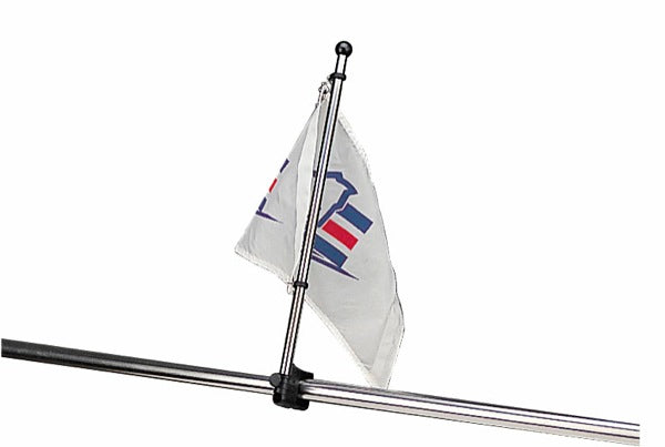 Sea-Dog Stainless Steel Rail Mount Flagpole - 17"