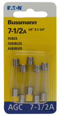 BUSSMANN 5PK BP/AGC7-1/2 FUSES [BP/AGC-7-1/2-RP]
