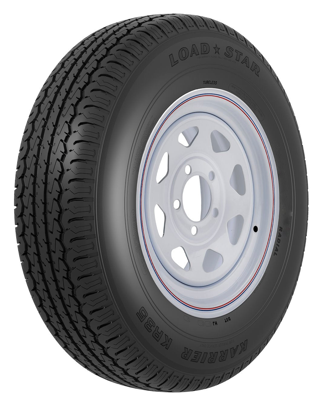 AMERICANA ST205/75R15 C/5H-5.0 SPK WH/ST [31138]