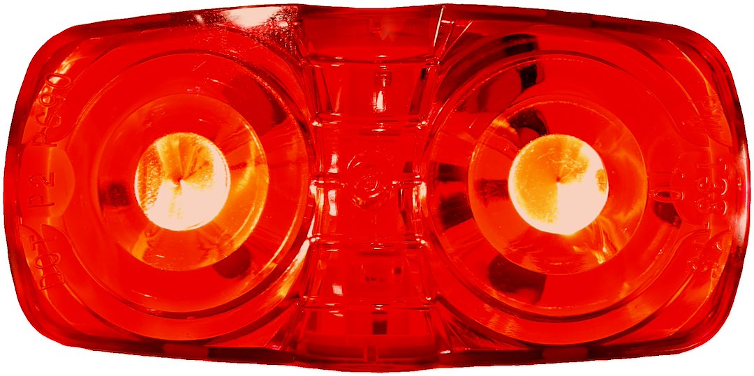 PETERSON MFG LED M/C PC MV RECT DBL BULLS-EYE 4' [38R-MV-BT2]