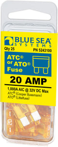 BLUE SEA FUSE ATO/ATC 20A PACK 25 [5243100-BSS]