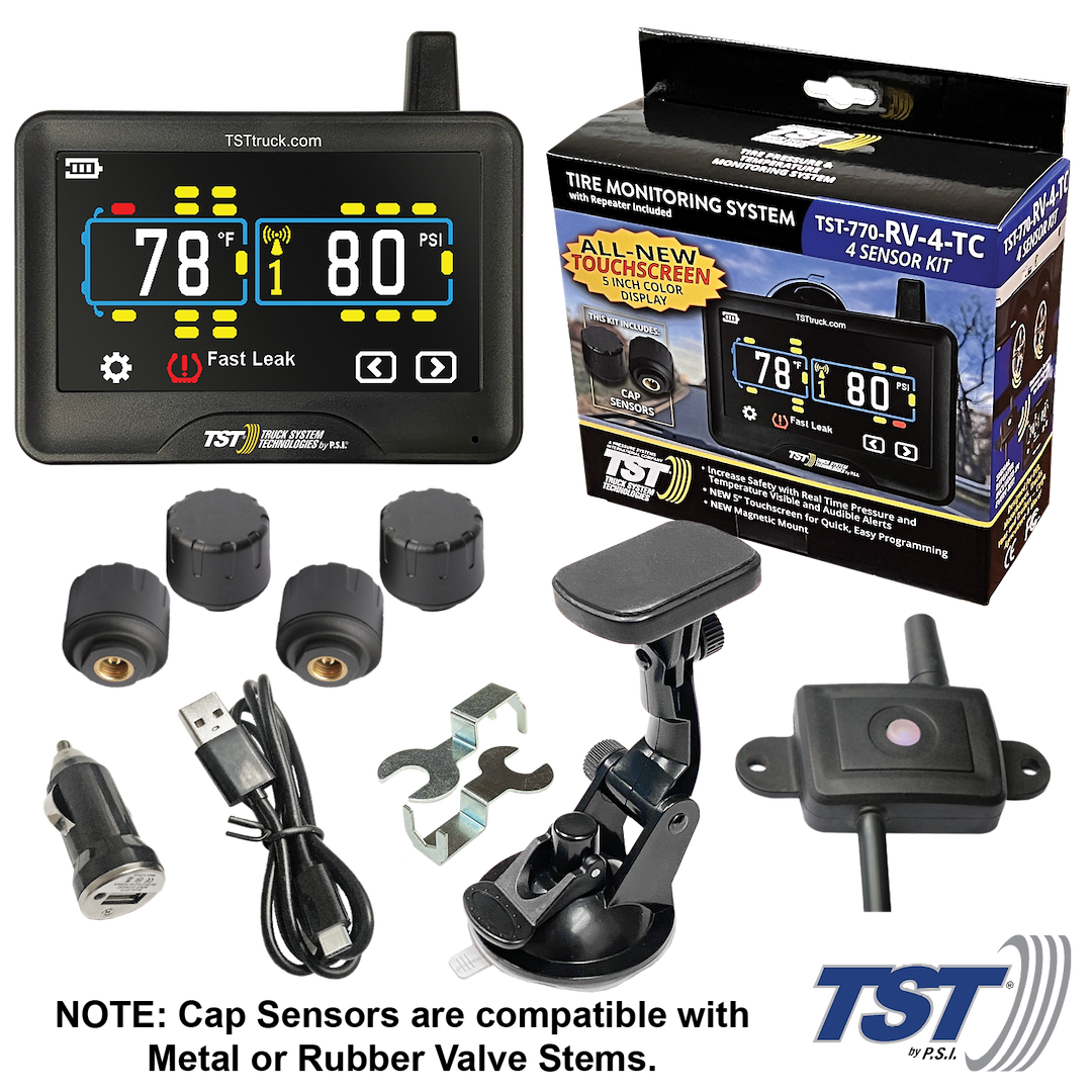 TRUCK SYSTMS 770 SERIES 4 RV CAP SENSOR TPMS SYS [TST-770-RV-4-TC]