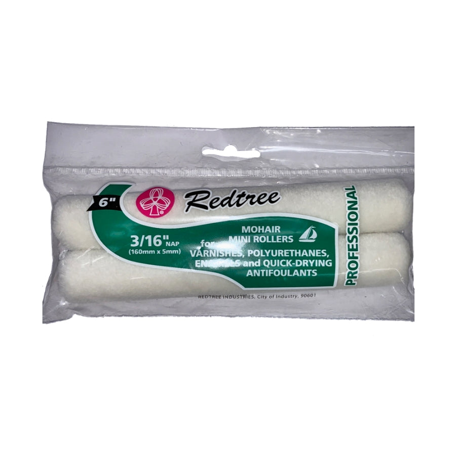 REDTREE IND MINI MOHAIR ROLLER REFILL (TWIN PAC [36032]