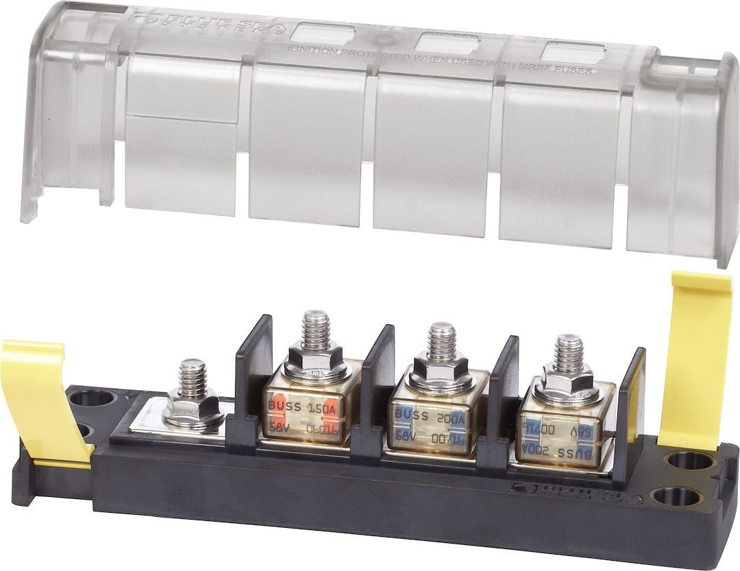 BLUE SEA FUSE BLOCK MRBF 3CIRC COMMON [5196-BSS]