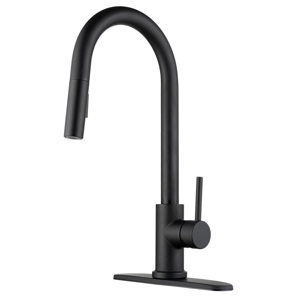 DURA FAUCET KITCHEN FAUCET MATTE BLACK [DF-NMK540-MB]