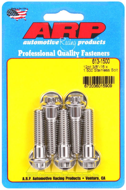 ARP 12 Pt 3/8-16X1.500   Pk/5 [613-1500]