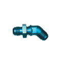 SPEEDFX -4AN BLU 45 DEGREE BULKHEAD FLARE [560437]