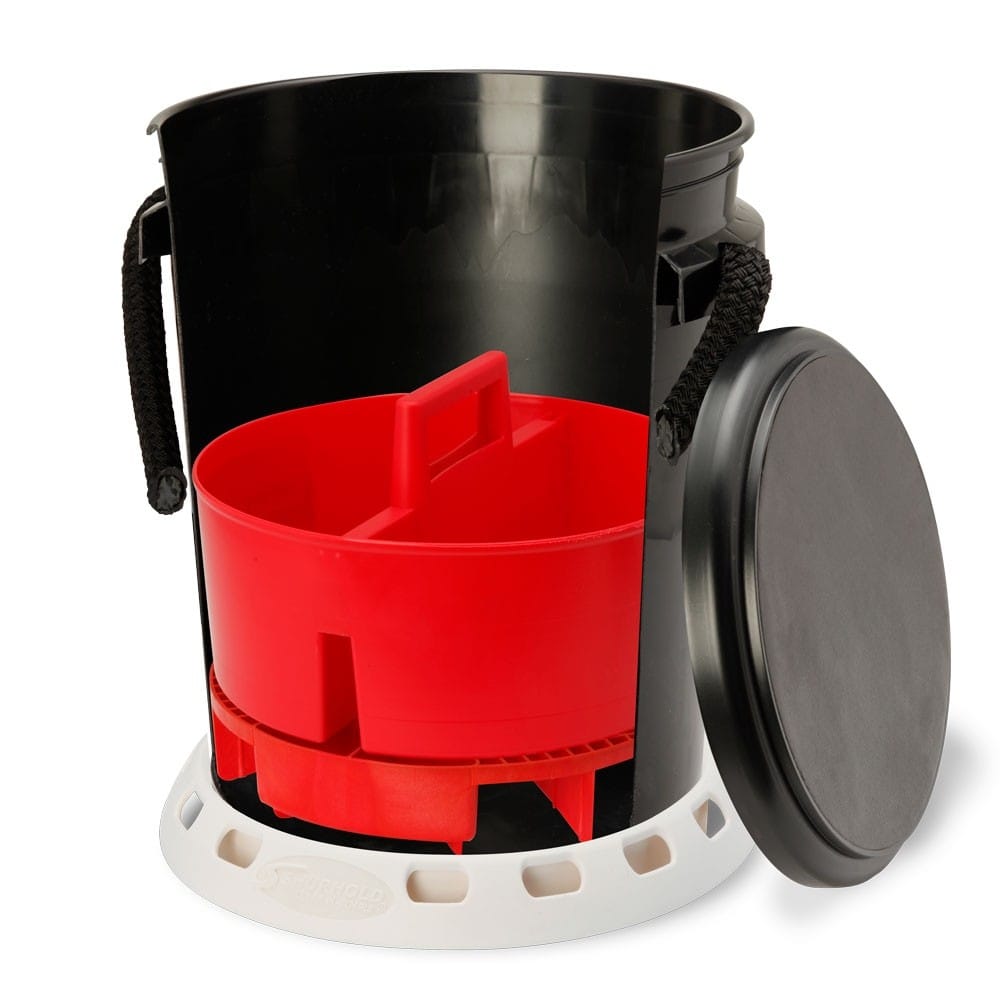 SHURHOLD IND 5 GALLON BLACK BUCKET KIT + BASE [2464]