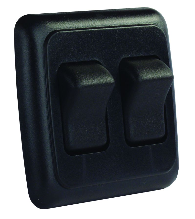 JR Products DBL on-Off Sw Assy  Bk [12235]