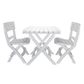 CAMCO FOLDING TABLE AND CHAIRS SET  WHITE [51640]