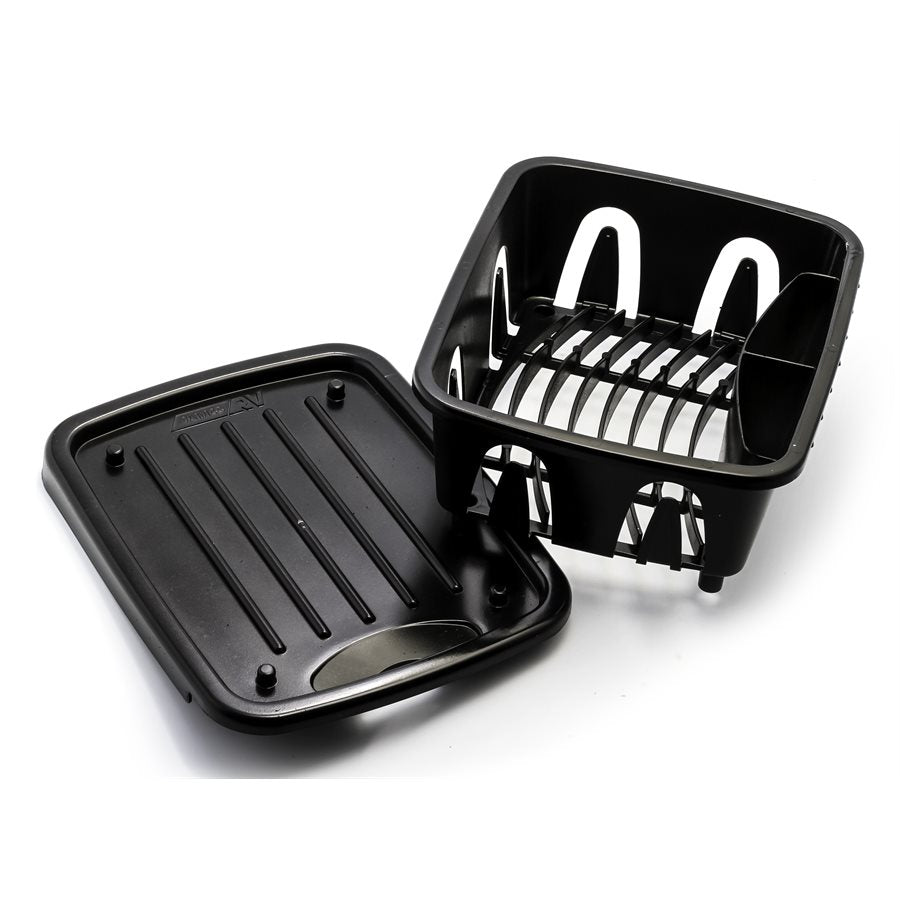 CAMCO MINI DISH DRAINER & TRAY  BLK [43512]