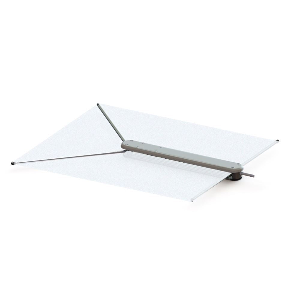 TACO METALS SHADE FIN  WHITE W/ BAG & FIXED ROD [T10-3000-3]