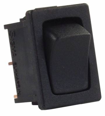JR Products Mini-12v Mom-on/Off Sw Bk [12811-5]