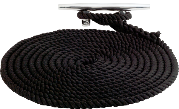 SEA DOG TWISTED NYLON DOCK LINE 3/8' X [301110020BK-1]