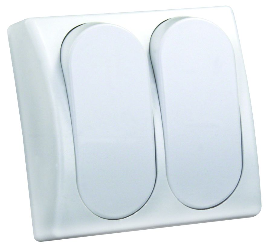 JR Products Mod SPST on/Off DBL Sw  W [13585]