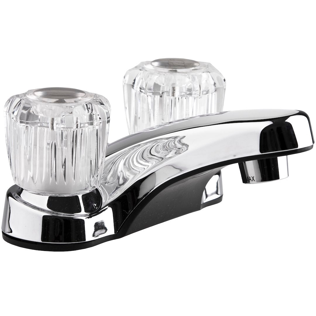 DURA FAUCET LAV  W/CRYSTAL  SCRM POL [DF-PL700A-CP]
