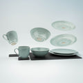SILWY MAGNET PORCELAIN TABLEWARE SET CYAN [PO-VS-CY]