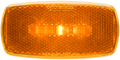 OPTRONICS ONE LED MRK LGHT;OVAL;BLK BSE;AMBR; [MCL0032ABB]