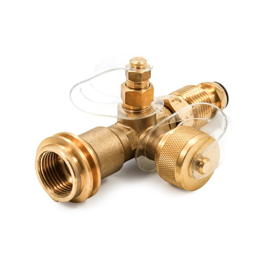 CAMCO BRASS TEE W/ 4 PORTS [59113]