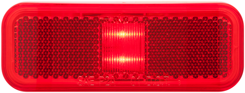 OPTRONICS LED MARK;RECT;2 DIODE;2WIRE;RED;PLY [MCL40RBP]