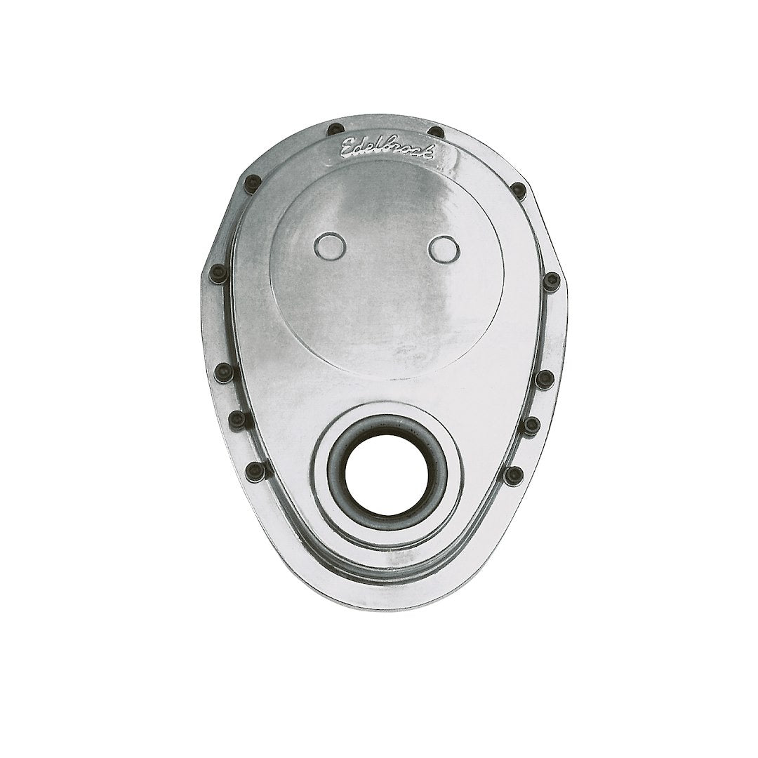 EDELBROCK ELITE SM BLK FRONT COVER [4240]