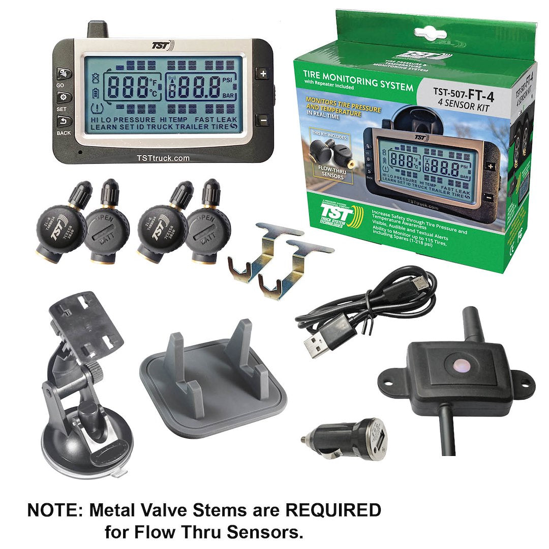 TRUCK SYSTMS 507 TPMS 4 F-T SNSR W/REP BATT/REP [TST-507-FT-4]