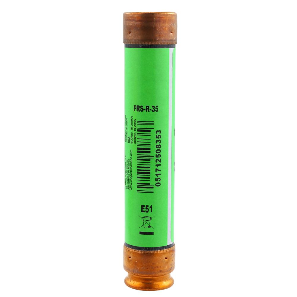BUSSMANN FUSETRON DUAL ELEMENT FUSE CLASS RK [FRS-R-35]
