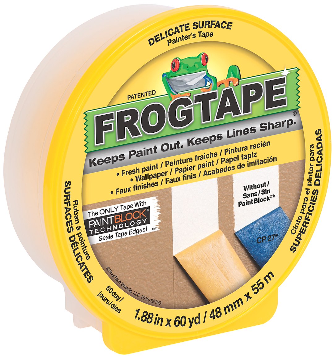 SHURTAPE CF 160 YEL-48MM X 55M-8 RLS [142920]