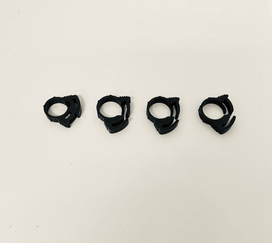 Helix Racing 100pk Nylon Ratchet Clamps  15/32'. [111-2224]