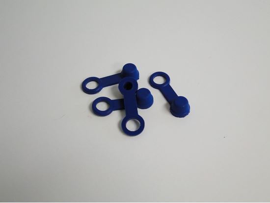 HELIX RACING BRAKE BLEEDER CAP  BLUE  W/ TETHER [202-2004]