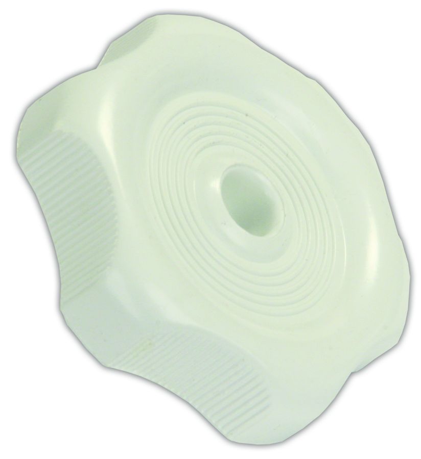 JR Products Window Knob W/1/2'shft  W [20355]
