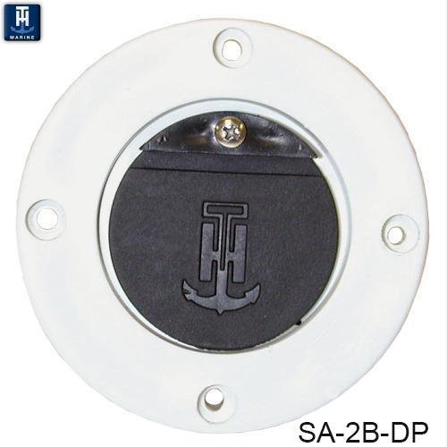 T-H MARINE WHITE/BLACK SCUPPER ADAPTER [SA-2B-DP]