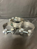 Helix Racing Stainless Steel Muffler Clamps  2.4 [212-2771]