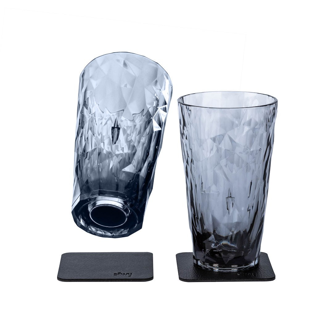 SILWY MAGNET MAGNETIC PLAS GLASSES LONGDRINK GRY [KO-LD-G-2]