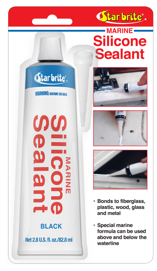 STAR BRITE SILICONE SEALANT 2.8OZ BLK - CA [082103]