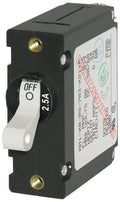 BLUE SEA CIRCUIT BREAKER AA1TOGGLE 2.5A WHT [7197-BSS]