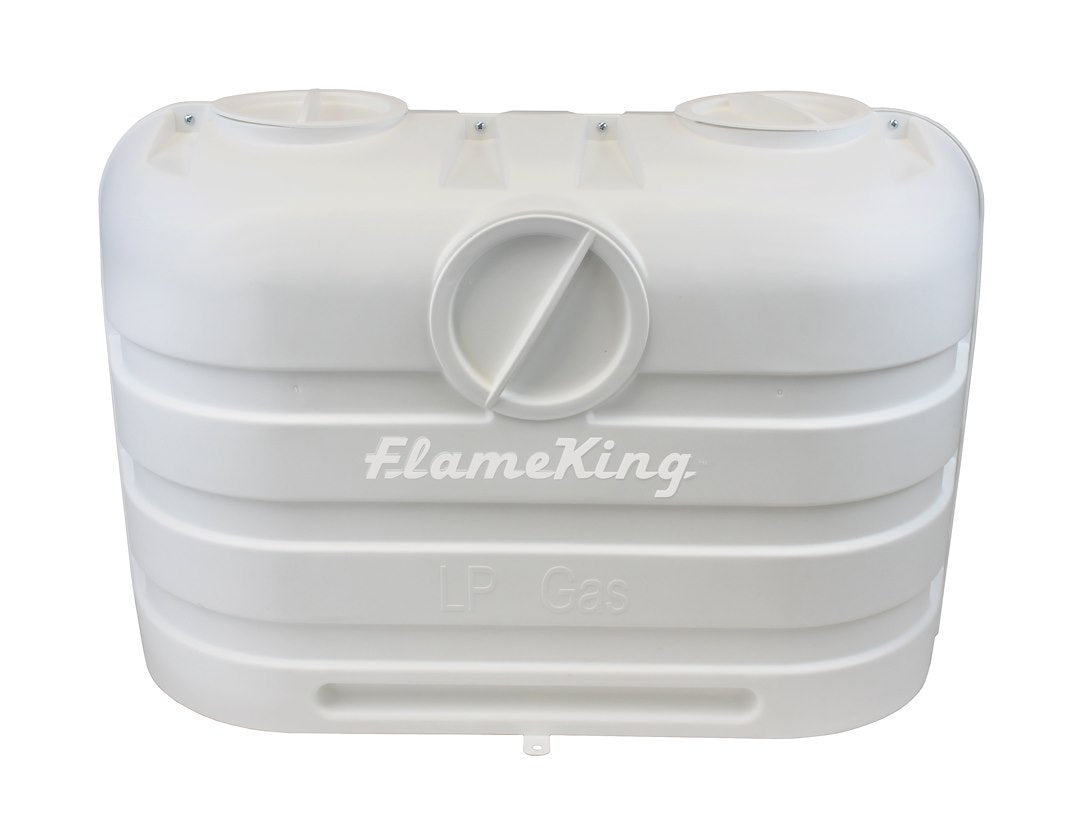FLAME KING DUAL 20LB LP PROPANE TANK COVER - W [YSN-PCC-RV20-WHT]