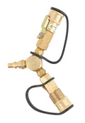 AP PRODUCTS PROPANE 'Y' ADAPTER W/SHUT OFF [ME23YP]
