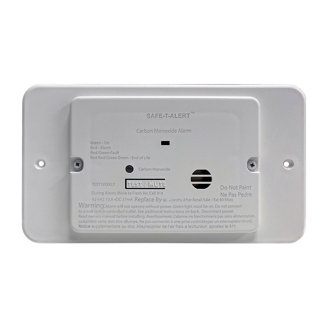 MTI INDUSTRY CARBON MONOXIDE ALARM - WHITE FLUSH [62-542-WT-TR]
