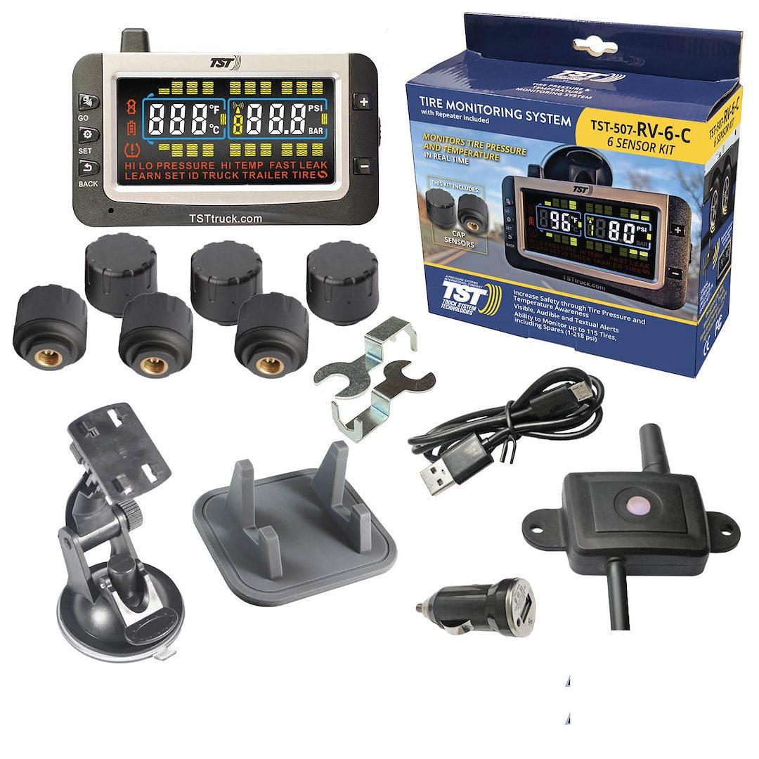 TRUCK SYSTMS 507 TPMS W/6 CAP SENSORS [TST-507-RV-6-C]