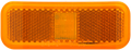 OPTRONICS LED MARK LIGHT;RECT;1WIRE;AMBER [MCL44AB1]